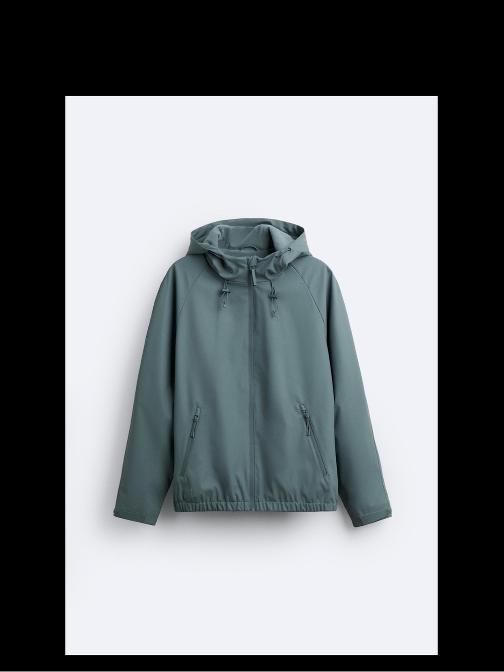 Zara Hooded Windbreaker in Teal